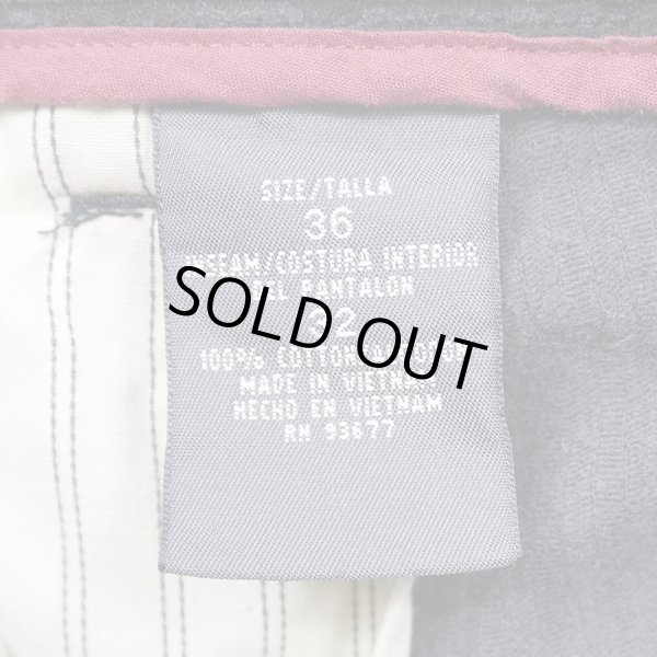 画像4: 00's ST.JOHN'S BAY 2タック 太畝コーデュロイトラウザー "BLACK" (4)