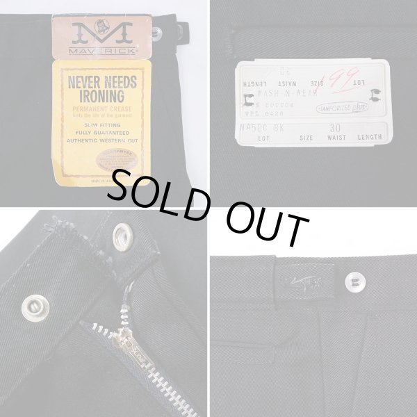 画像3: 70's MAVERICK スリムフィット カツラギショーツ “BLACK / DEADSTOCK” (3)