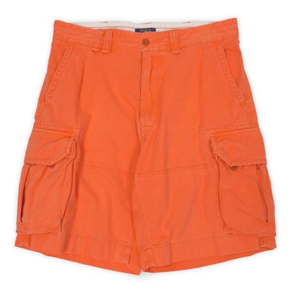 画像1: 00's Polo Ralph Lauren 6ポケット カーゴショーツ "ORANGE / W35" (1)