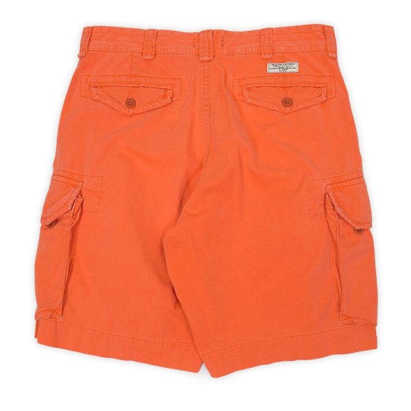 画像2: 00's Polo Ralph Lauren 6ポケット カーゴショーツ "ORANGE / W35" (2)