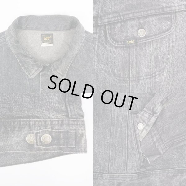 画像4: 90's Lee 220-8501 先染め ブラックデニムジャケット "MADE IN USA" (4)