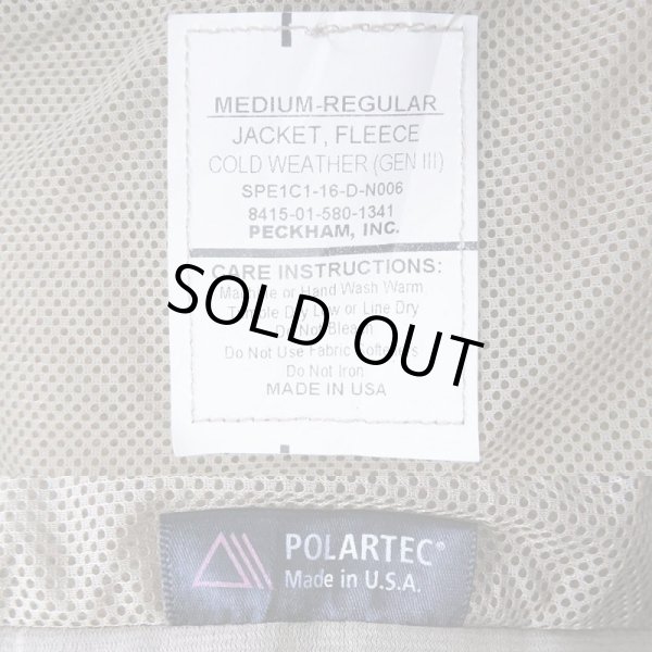 画像3: US.ARMY ECWCS GEN3 POLARTEC フリースジャケット "COYOTE BROWN" (3)