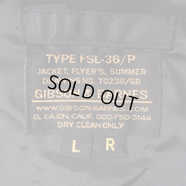 画像3: 00's GIBSON&BARNES type FSL-36/P フライトジャケット "DEADSTOCK" (3)