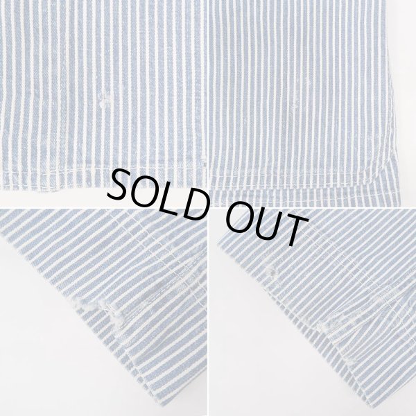 画像5: 60's INDUSTRIAL UNIFORM CO. ヒッコリーストライプ柄 ワークテーラードジャケット (5)