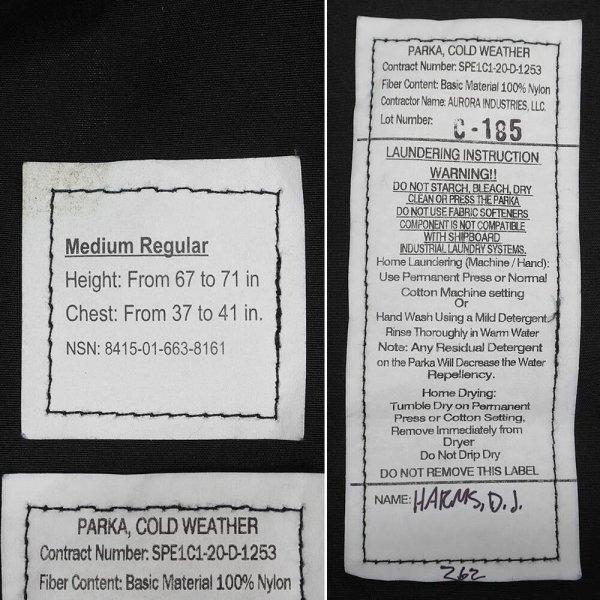 画像2: 20's US.NAVY GORE-TEX PARKA "BLACK / MEDIUM-REGULAR" (2)