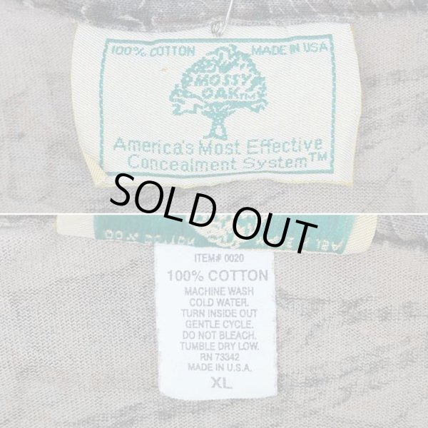 画像2: 90's MOSSY OAK リアルツリーカモ柄 L/S ポケットTシャツ "MADE IN USA" (2)
