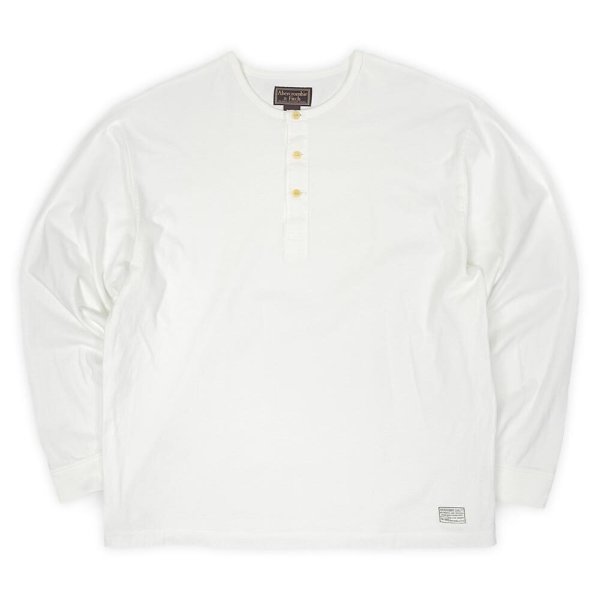 画像1: 90's ABERCROMBIE＆FITCH ヘンリーネックカットソー (1)