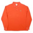 画像1: 00's LACOSTE L/S ポロシャツ "DESIGNED IN FRANCE / ORANGE" (1)