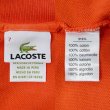 画像2: 00's LACOSTE L/S ポロシャツ "DESIGNED IN FRANCE / ORANGE" (2)