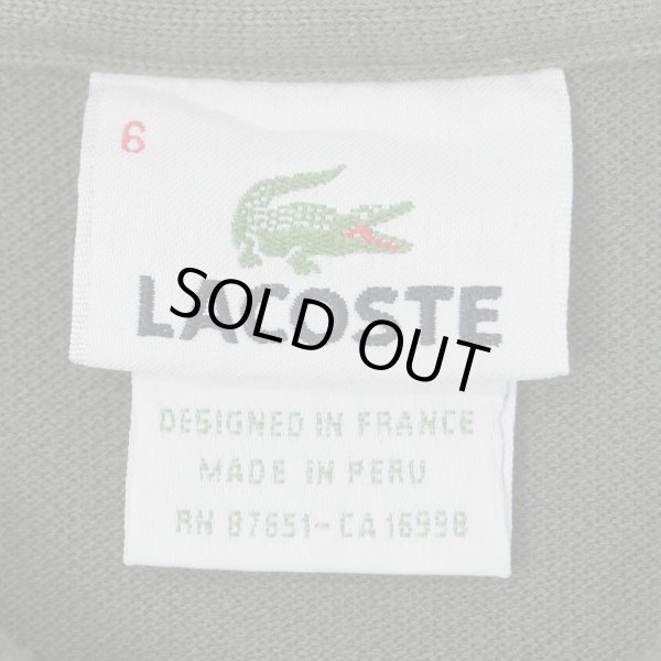 画像2: 90's LACOSTE ポロシャツ “DESIGNED IN FRANCE / OLIVE” (2)
