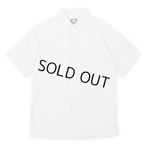 画像1: 00's OLD STUSSY S/S コットンシャツ (1)