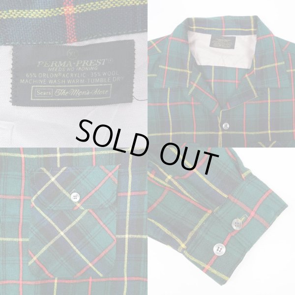 画像3: 70's Sears オープンカラー ウールシャツ (3)