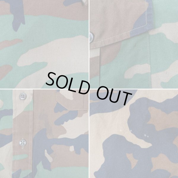 画像4: 80's L.L.Bean ウッドランドカモ柄 サファリシャツ "MADE IN USA" (4)