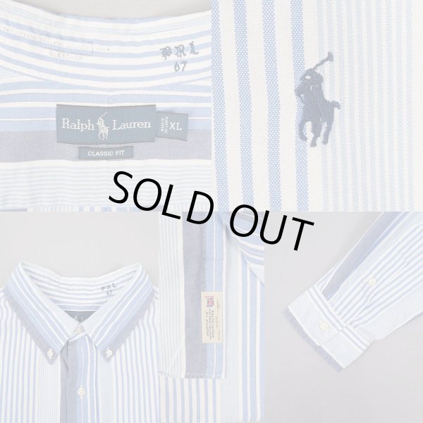画像3: 00's Polo Ralph Lauren マルチストライプ柄 ボタンダウンシャツ "CLASSIC FIT" (3)