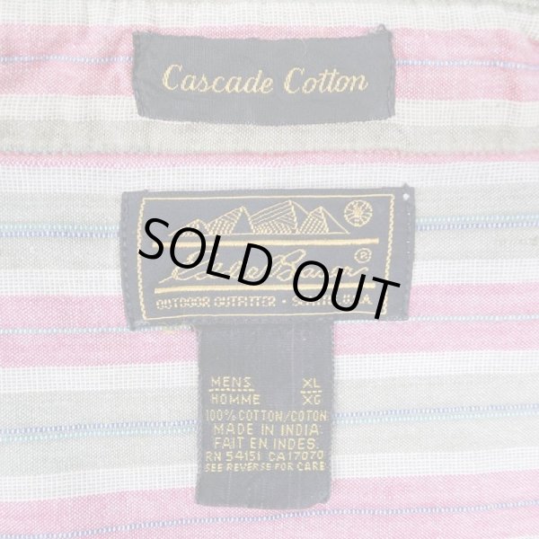 画像3: 90's Eddie Bauer マルチストライプ柄 ボタンダウンシャツ (3)