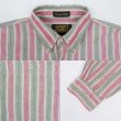 画像4: 90's Eddie Bauer マルチストライプ柄 ボタンダウンシャツ (4)