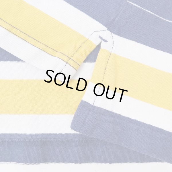 画像4: 00's LANDS' END マルチボーダー柄 ラガーシャツ (4)