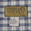 画像2: 00's UTOPIA コットンリネン ボタンダウンシャツ (2)