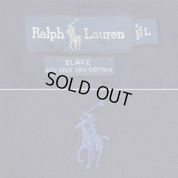画像2: 90's Polo Ralph Lauren HBT ボタンダウンシャツ "BLAKE / SILK × COTTON" (2)