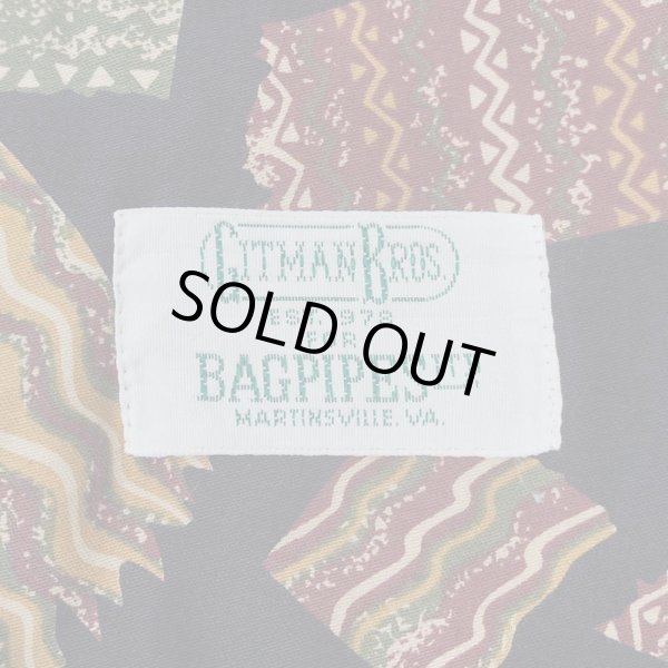 画像2: 90's GITMAN BROS 総柄 オープンカラーシャツ (2)