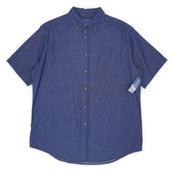 画像1: 00's Puritan S/S デニムボタンダウンシャツ “DEADSTOCK” (1)
