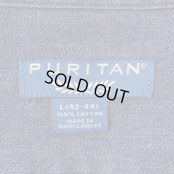画像2: 00's Puritan S/S デニムボタンダウンシャツ “DEADSTOCK” (2)