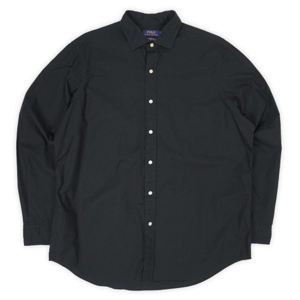 画像1: 00's Polo Ralph Lauren レギュラーカラーシャツ "CLASSIC FIT / BLACK" (1)