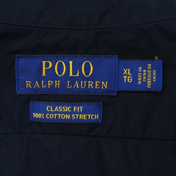 画像2: 00's Polo Ralph Lauren レギュラーカラーシャツ "CLASSIC FIT / BLACK" (2)