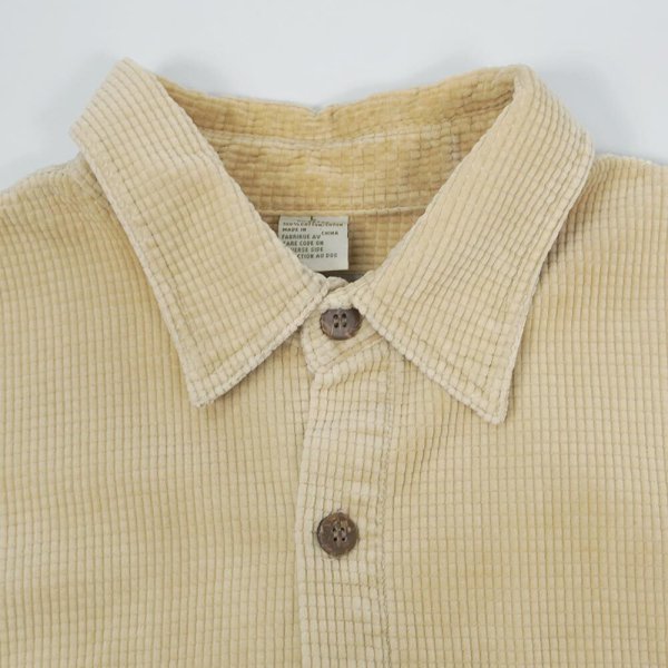 画像3: 90's THE TERRITORY AHEAD グリッドコーデュロイ ワークシャツ "BEIGE" (3)