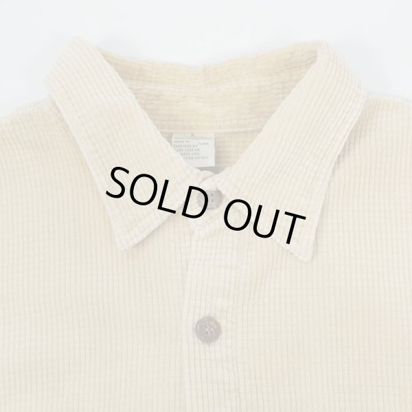 画像3: 90's THE TERRITORY AHEAD グリッドコーデュロイ ワークシャツ "BEIGE" (3)