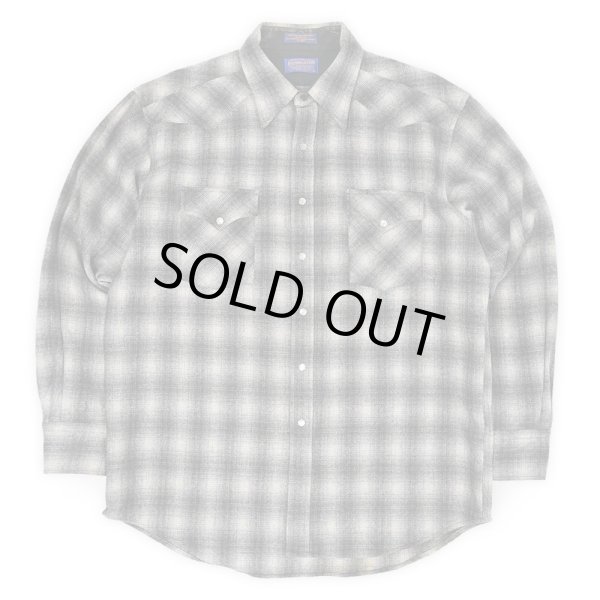 画像1: 00's Pendleton ウールウエスタンシャツ "Ombre Plaid" (1)