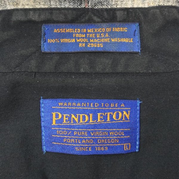 画像2: 00's Pendleton ウールウエスタンシャツ "Ombre Plaid" (2)