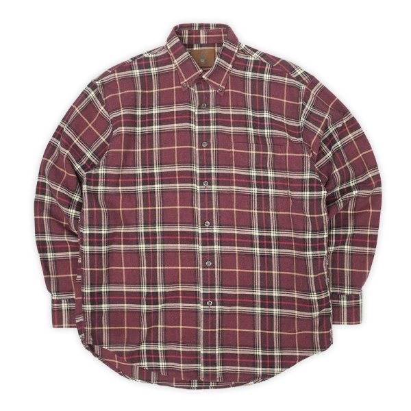 画像1: Late 90's ST JOHN'S BAY フランネル ボタンダウンシャツ (1)