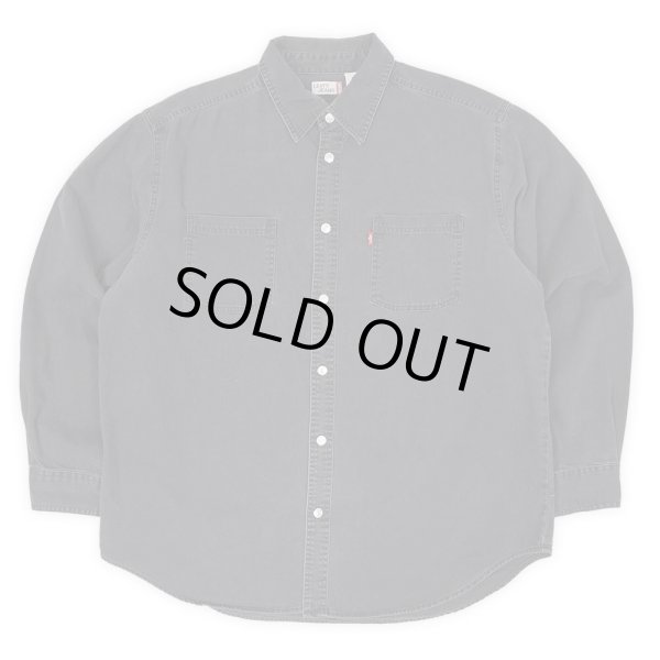 画像1: 00's Levi's ブラックデニム ワークシャツ (1)