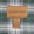 画像2: 90-00's ST.JOHN'S BAY フランネルボタンダウンシャツ "Green Ombre Plaid" (2)