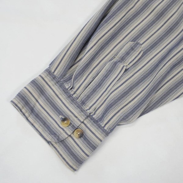 画像4: 90's DOCKERS マルチストライプ柄 レギュラーカラーシャツ (4)