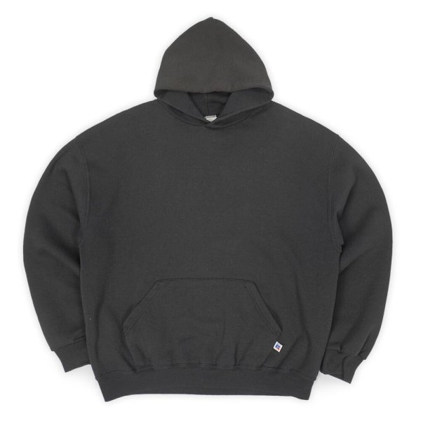 画像1: "XL / BLACK" 90-00's RUSSELL ブランク スウェットパーカー (1)
