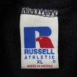 画像2: "XL / BLACK" 90-00's RUSSELL ブランク スウェットパーカー (2)