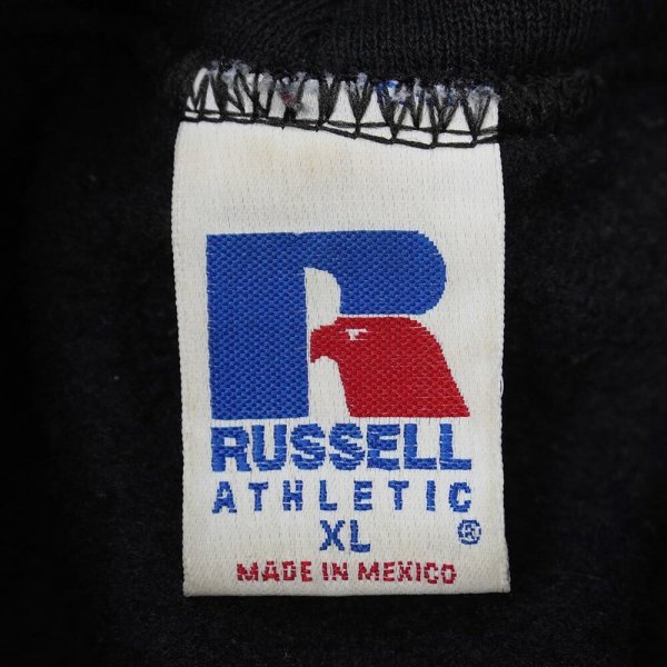 画像2: "XL / BLACK" 90-00's RUSSELL ブランク スウェットパーカー (2)