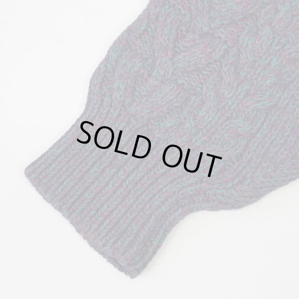 画像4: 90's Eddie Bauer ケーブル編み コットンニット "黒タグ" (4)