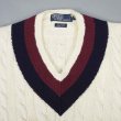 画像3: 00's Polo Ralph Lauren チルデンニットベスト "HAND KNIT" (3)