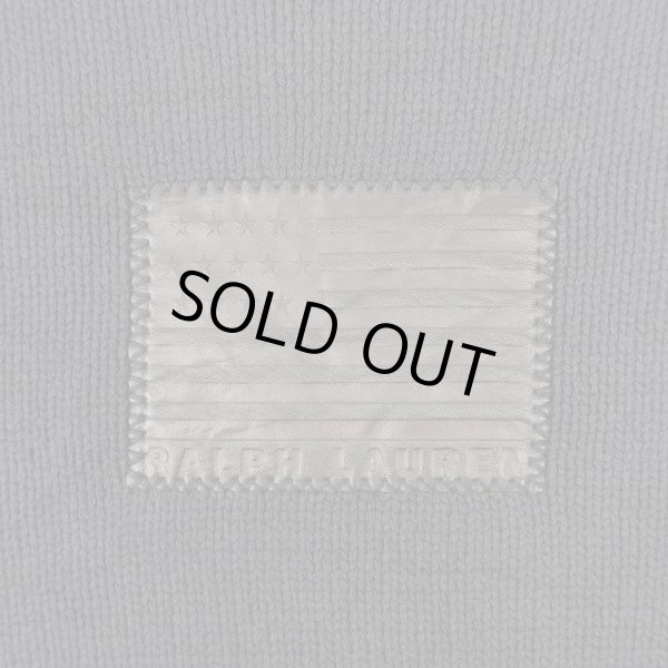 画像4: 90's POLO SPORT 星条旗柄 ボートネック コットンニット "BLACK" (4)