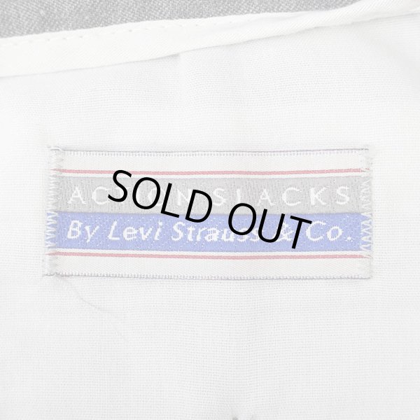 画像3: 90's Levi's アクションスラックス "GRAY / 実寸W34 L27" (3)