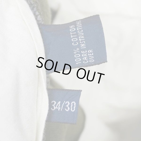 画像4: 90's Polo Ralph Lauren ノータック 太畝コーデュロイトラウザー "OLIVE / W34 L30" (4)