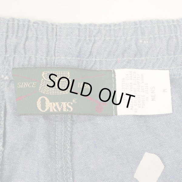 画像2: 90's ORVIS コットンシャンブレー イージーパンツ "MADE IN USA / DEADSTOCK" (2)