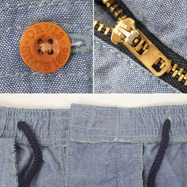 画像3: 90's ORVIS コットンシャンブレー イージーパンツ "MADE IN USA / DEADSTOCK" (3)