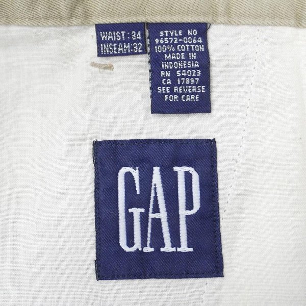 画像3: 90's OLD GAP 2タック チノトラウザー (3)