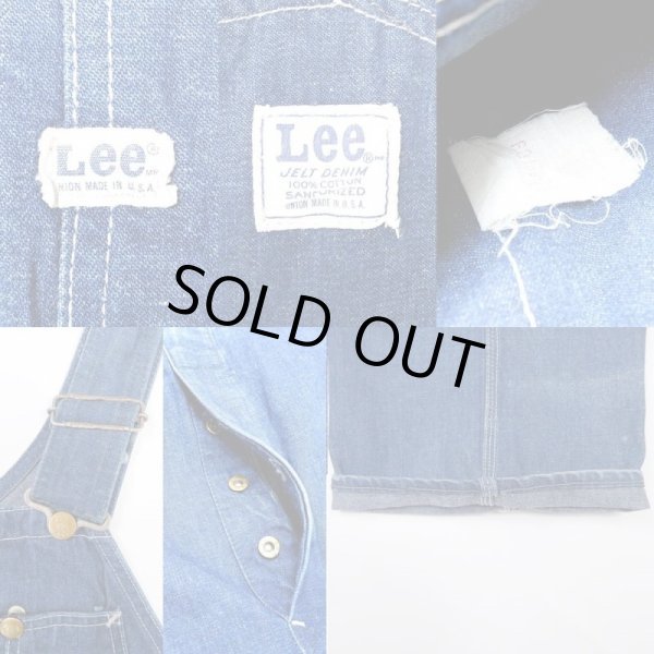 画像4: 60's Lee デニムオーバーオール "JELT DENIM" (4)