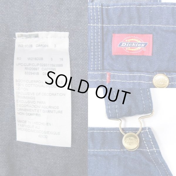 画像4: 00's Dickies デニムオーバーオール (4)