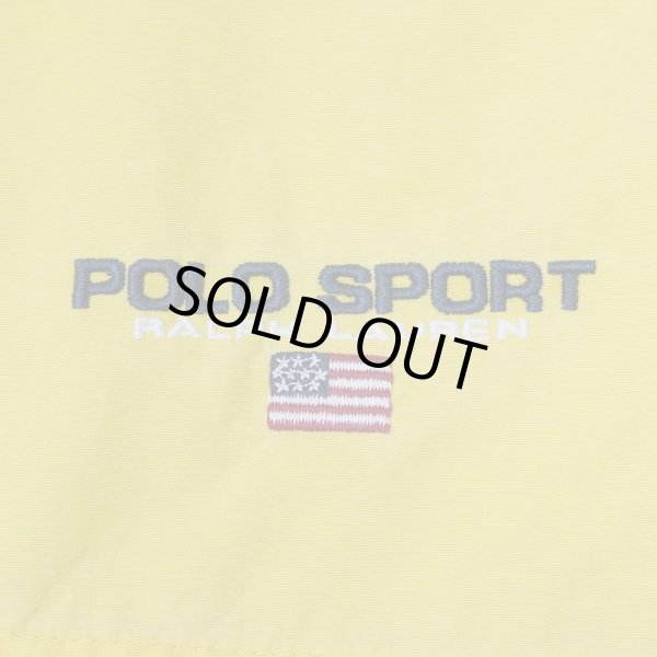 画像4: 90's POLO SPORT ナイロンショーツ "Yellow" (4)